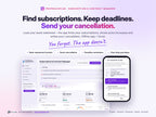 Subscription & Contract Manager – find subscriptions, keep deadlines, send your cancellation