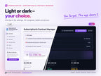 Subscription & Contract Manager – light and dark mode