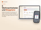 Advent-Aktivitätskalender – Musik-Box mit 6 Weihnachtsliedern und Stopptanz