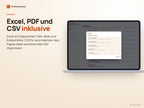 Advent-Aktivitätskalender – Export als Excel, PDF und CSV