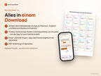 Advent-Aktivitätskalender – Lieferumfang: App, Druckvorlagen, Excel und PDF-Anleitung