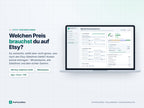 Etsy-Rechner Pro – welchen Preis brauchst du auf Etsy? Rechner mit allen Etsy-Gebühren 2026 und Mindestpreis, App + Excel + PDF