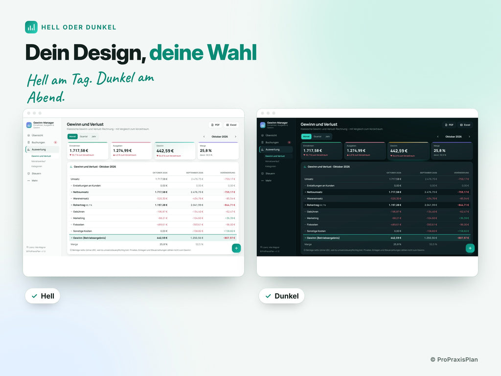 Gewinn-Manager – Dein Design, deine Wahl