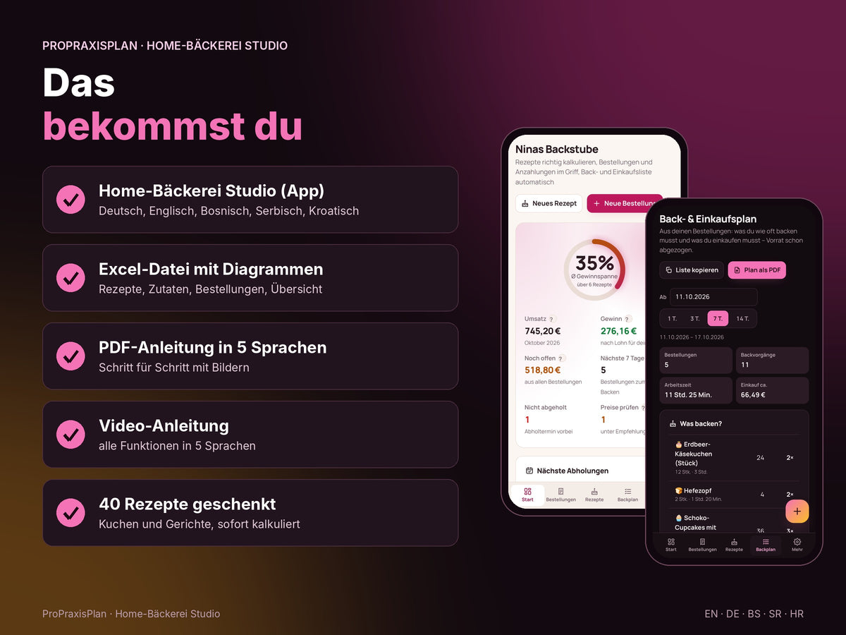 Home-Bäckerei Studio – das bekommst du