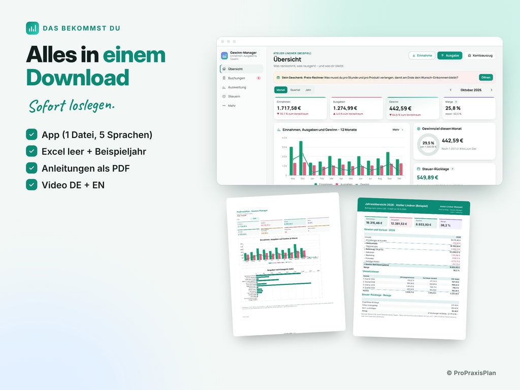 Gewinn-Manager – Alles in einem Download