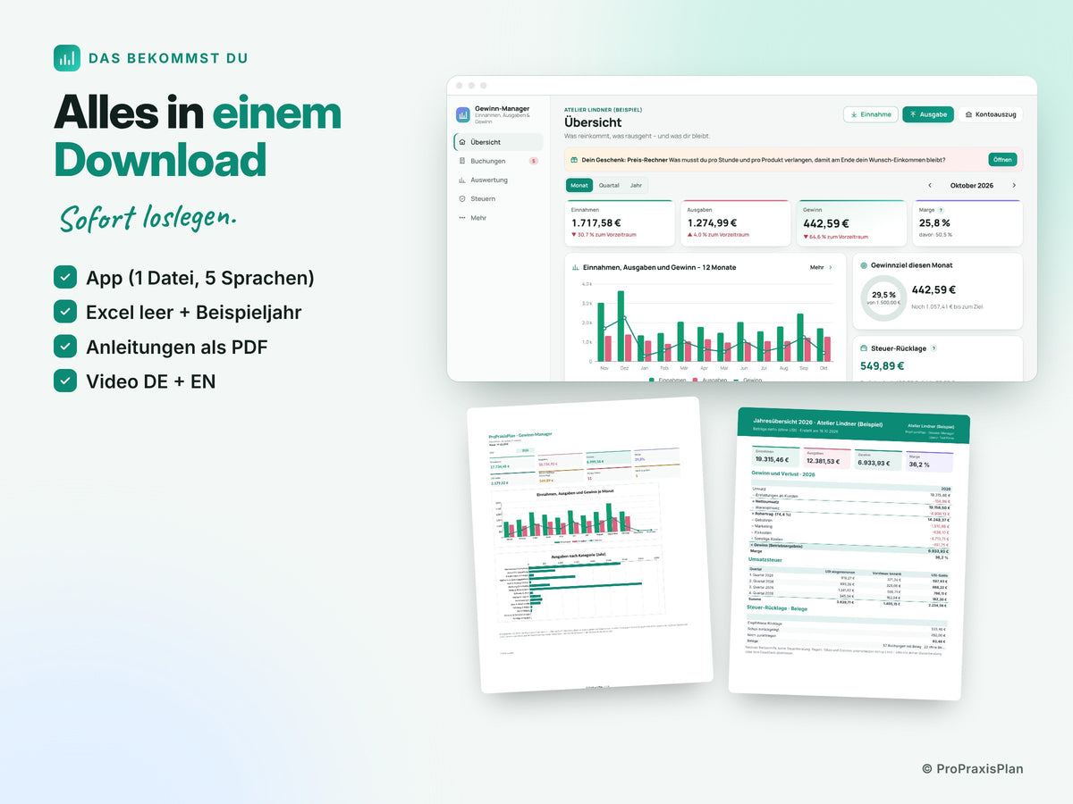 Gewinn-Manager – Alles in einem Download