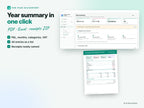 Profit and Loss Tracker – Year summary in one click
