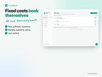 Profit and Loss Tracker – Fixed costs book themselves