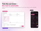 Beauty Salon Studio – tick the services, duration, price and deposit calculate themselves