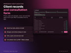 Beauty Salon Studio – client records and consultation form