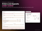Home Bakery Studio – orders and deposits with order confirmation