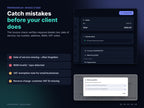 Invoice check shows missing required details before your client does