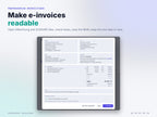 Display and check a received e-invoice in readable form
