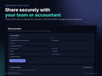 Share securely via QR code with your team or accountant