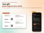 Seller Studio – your gift: price tags and care cards