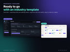 Industry templates for restaurants, care, retail and practices, large text with one switch