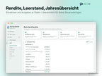 Vermieter-Manager – Rendite, Leerstand, Jahresübersicht