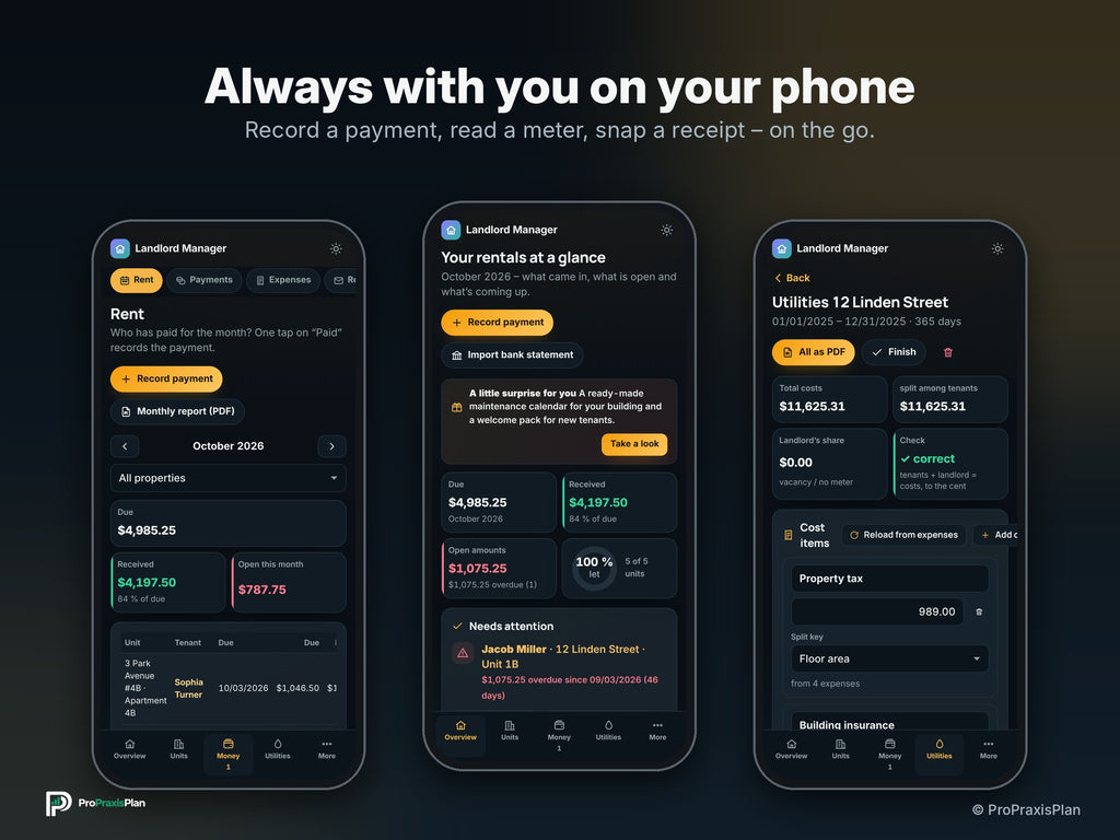 Landlord Manager – Always with you on your phone