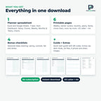 Cleaning Schedule – everything in one download