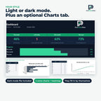 Cleaning Schedule – light or dark mode and optional charts