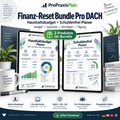 ProPraxisPlan Finanz-Reset Bundle Pro DACH – Haushaltsbudget und Schuldenfrei Planer