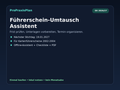 ProPraxisPlan Führerschein-Umtausch Assistent Deutschland 2026/27 – Frist prüfen und Unterlagen vorbereiten