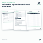 Income & Expense Tracker – printable log and month-end checklist