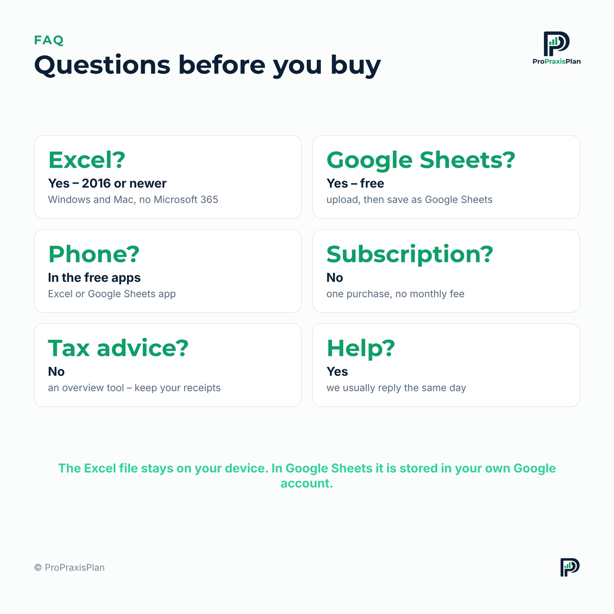 Income & Expense Tracker – questions before you buy