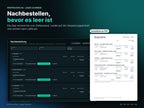 Nachbestellliste nach Lieferant mit Bestellliste als PDF