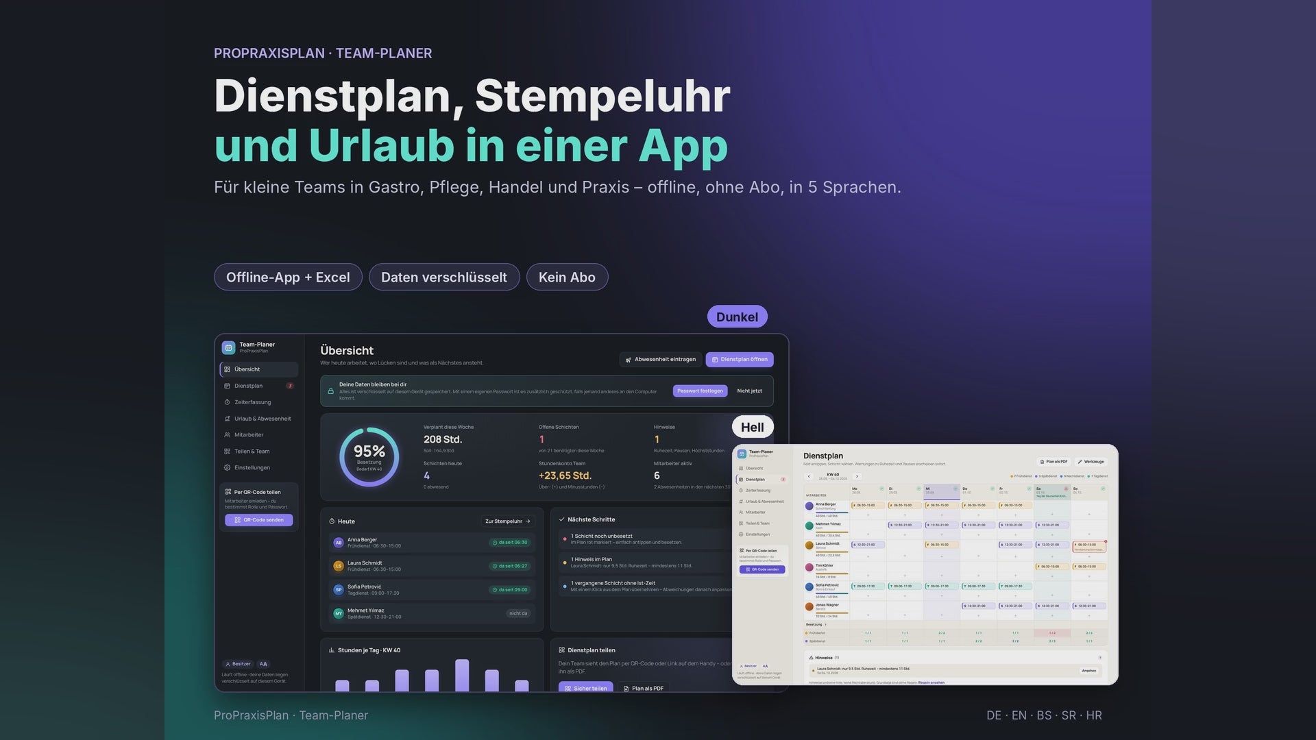 Team-Planer im Video: Dienstplan, Stempeluhr und Urlaub