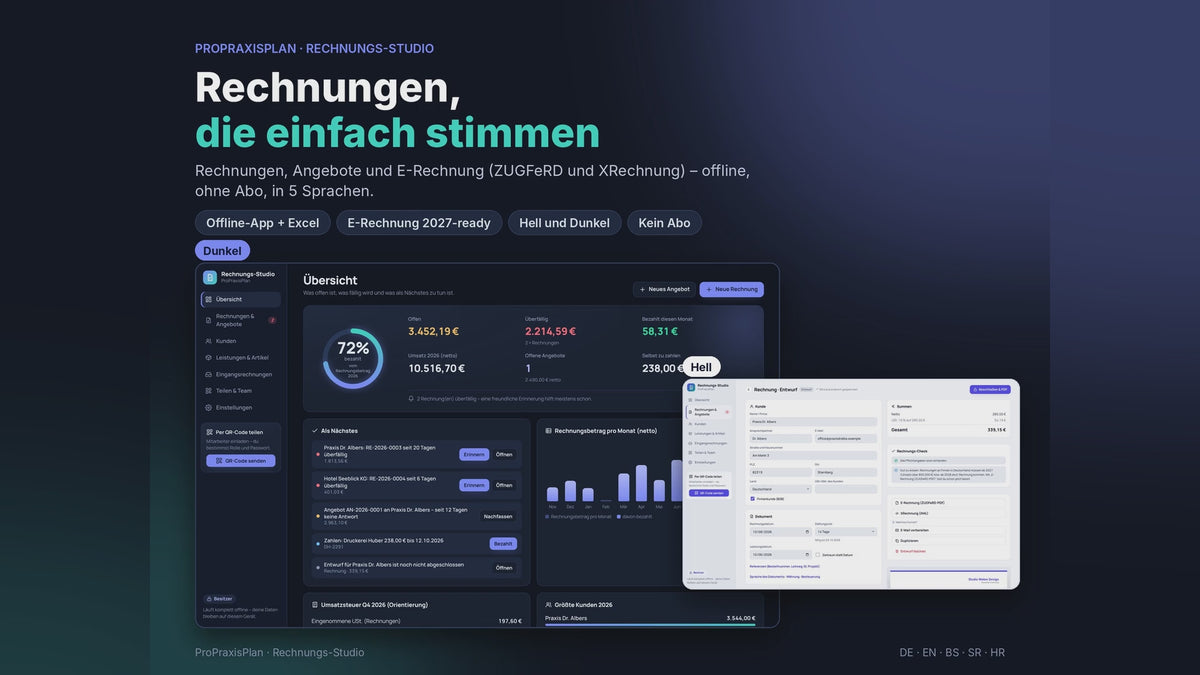 Rechnungs-Studio im Video: Rechnungen, Rechnungs-Check und E-Rechnung