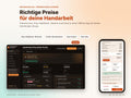 Handmade & Etsy Seller Studio – richtige Preise für deine Handarbeit, heller und dunkler Modus