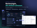 Rechnungs-Studio von ProPraxisPlan – Rechnungen und E-Rechnung, dunkles und helles Design