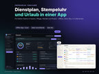 Team-Planer von ProPraxisPlan – Dienstplan, Stempeluhr und Urlaub, Offline-App im dunklen und hellen Modus
