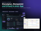 Team-Planer von ProPraxisPlan – Dienstplan, Stempeluhr und Urlaub, Offline-App im dunklen und hellen Modus