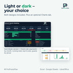 Wedding Budget Spreadsheet – light or dark design